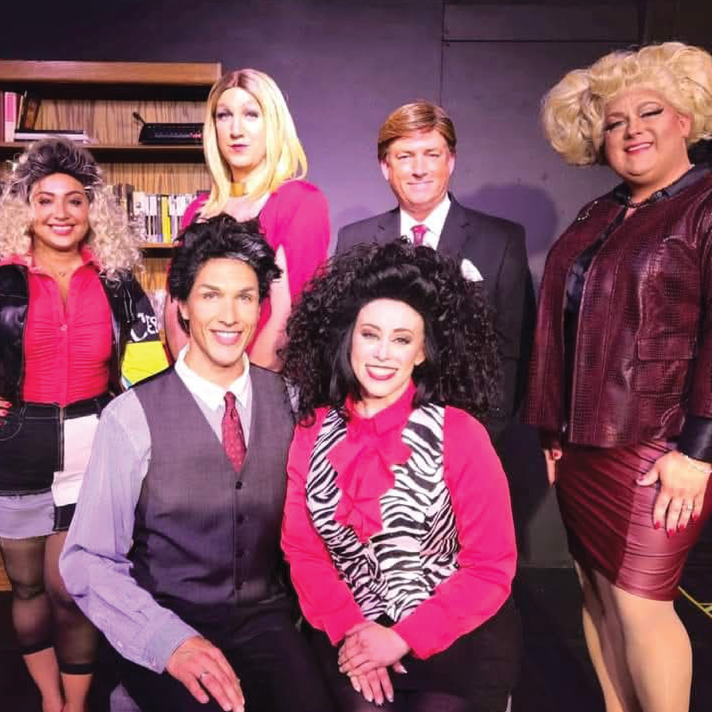 Purse String Productions cast in costume for The Nanny